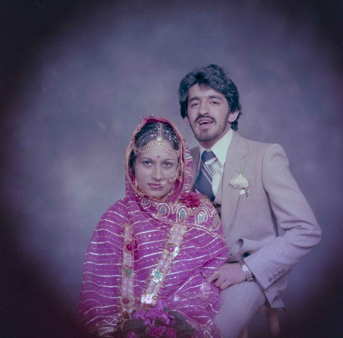 [Group portrait of David Gill and Kamaljeet Grewal]