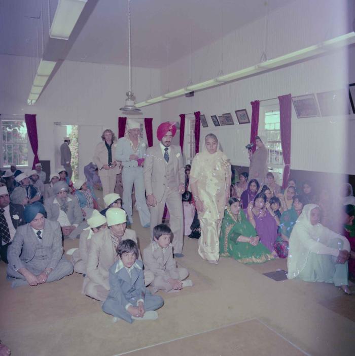 [Photo of David Gill and the wedding guests]