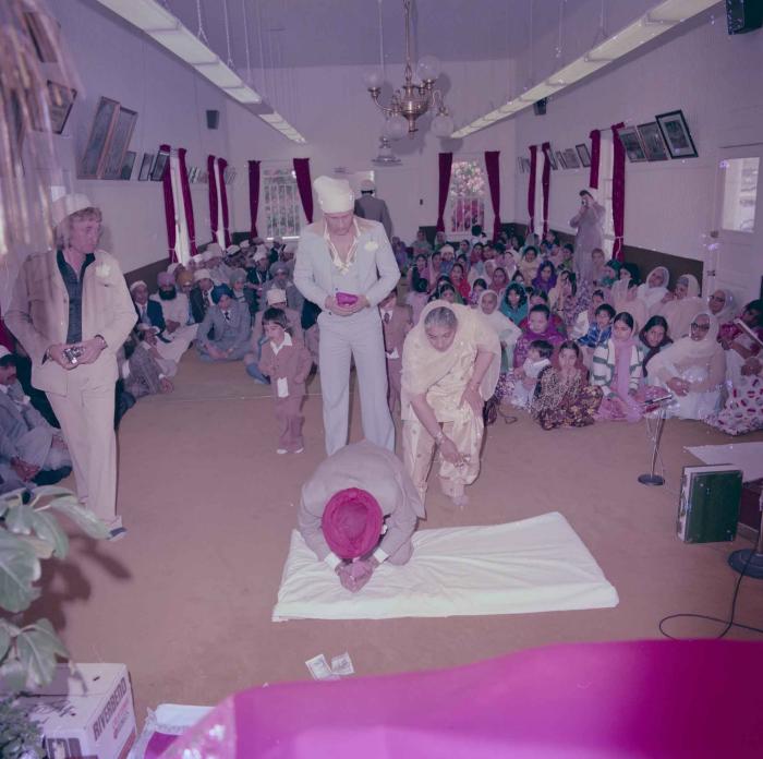 [Photo of David Gill and the wedding guests]
