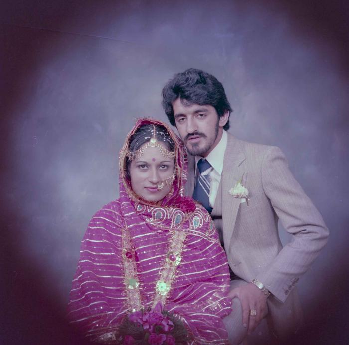 [Group portrait of David Gill and Kamaljeet Grewal]