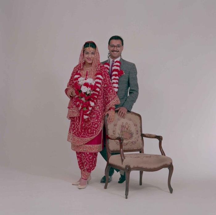 [Group portrait of Harjinder Gill and Wendy Grewal]