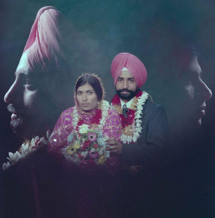 [Group portrait of Baljinder Gill and Gurcharach Dhaliwal]