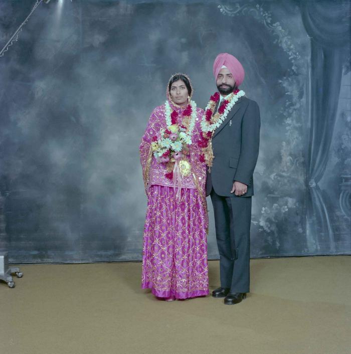 [Group portrait of Baljinder Gill and Gurcharach Dhaliwal]