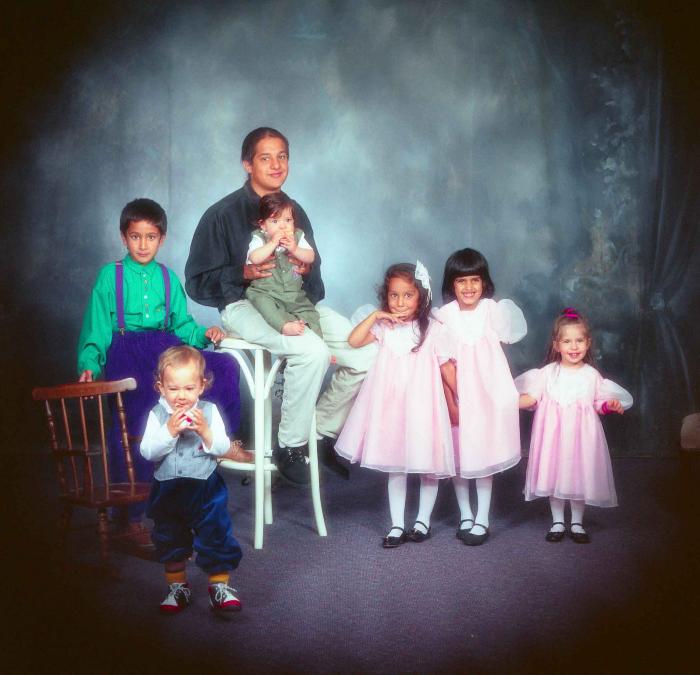 [Group photo of seven children]