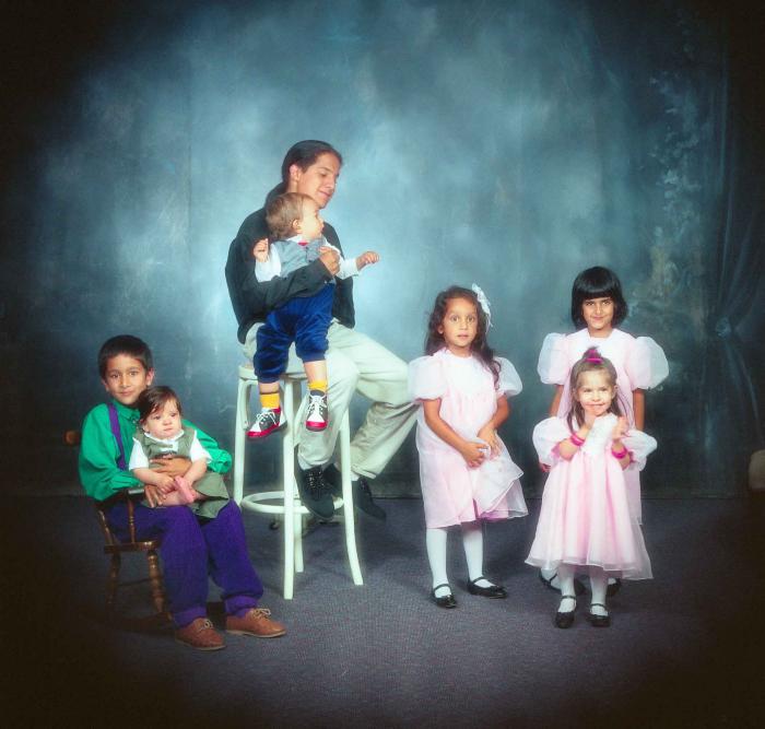 [Group photo of seven children]