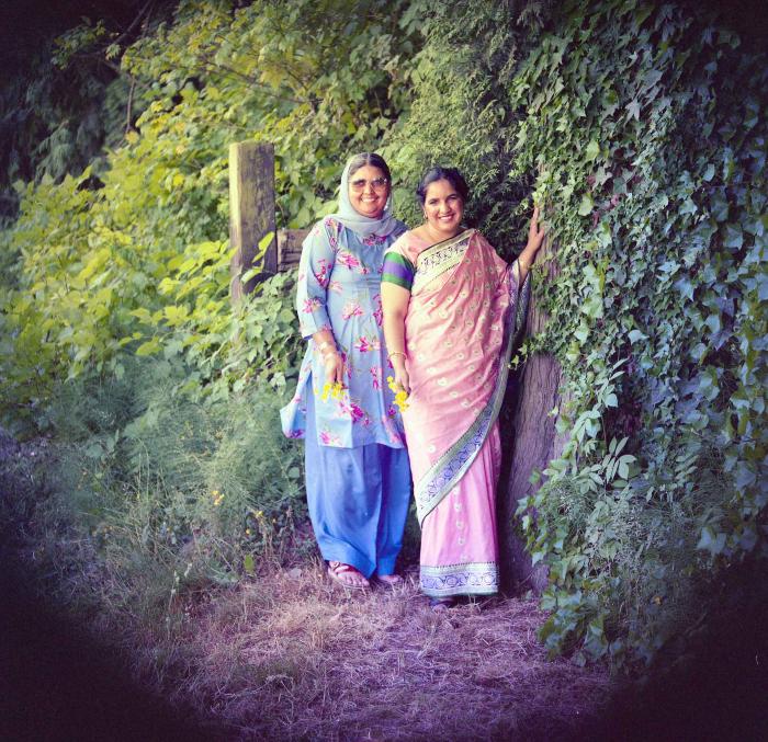 [Portrait of Sarabjit Cheema and unidentified  woman]