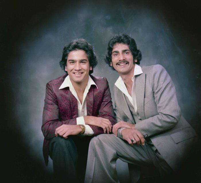 [Portrait of Karimjit Cheema and an unidentified  person]