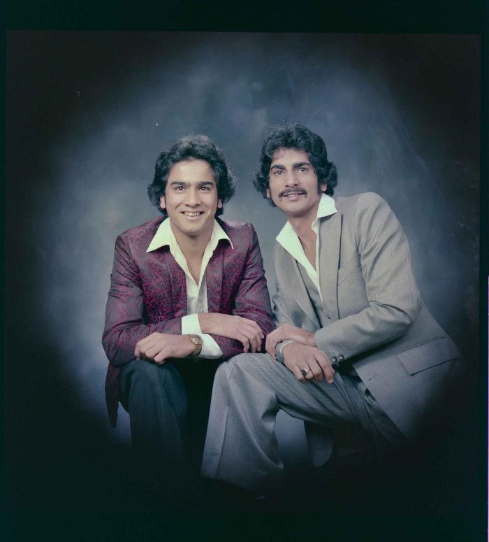 [Portrait of Karimjit Cheema and an unidentified  person]
