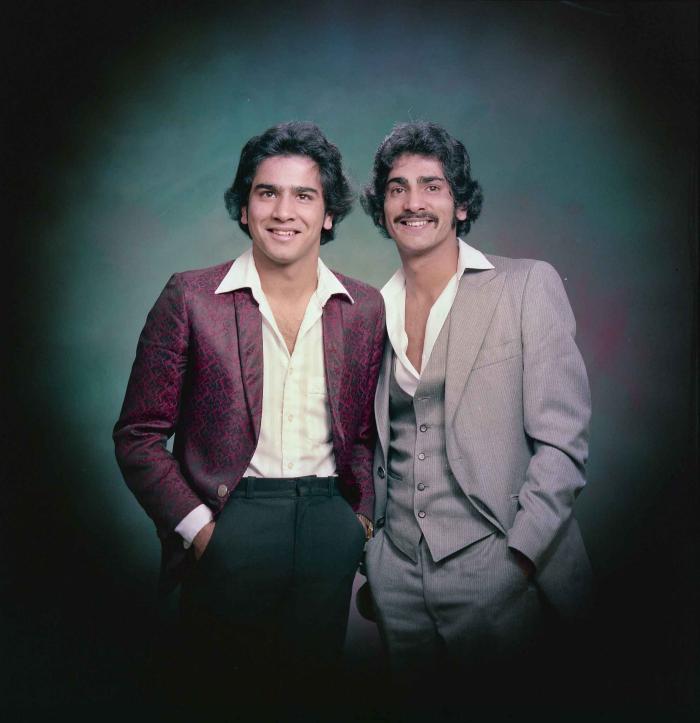 [Portrait of Karimjit Cheema and an unidentified  person]