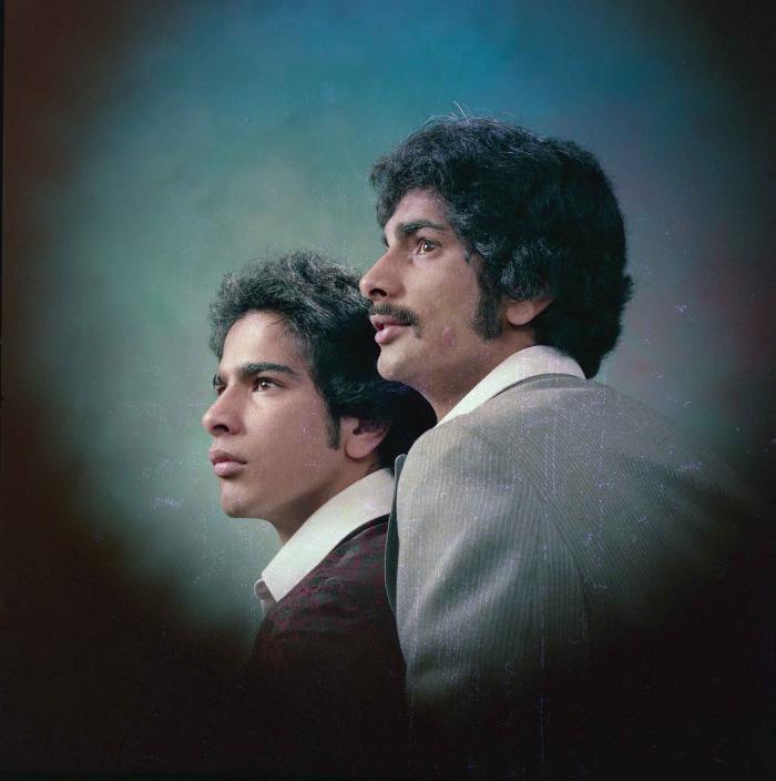 [Portrait of Karimjit Cheema and an unidentified  person]