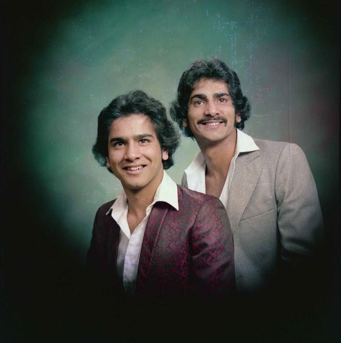 [Portrait of Karimjit Cheema and an unidentified  person]