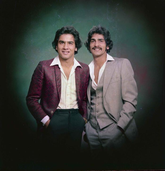 [Portrait of Karimjit Cheema and an unidentified  person]