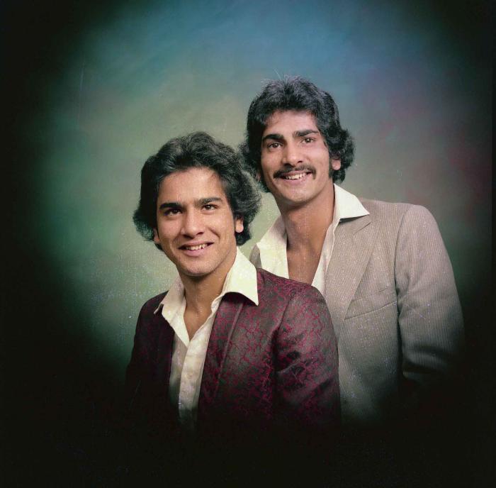 [Portrait of Karimjit Cheema and an unidentified  person]