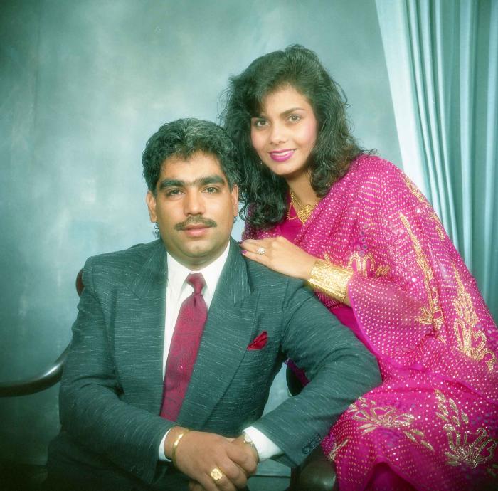 [Portrait of Gurpreet Cheema and unidentified woman]