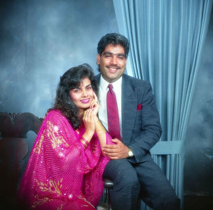 [Portrait of Gurpreet Cheema and unidentified woman]