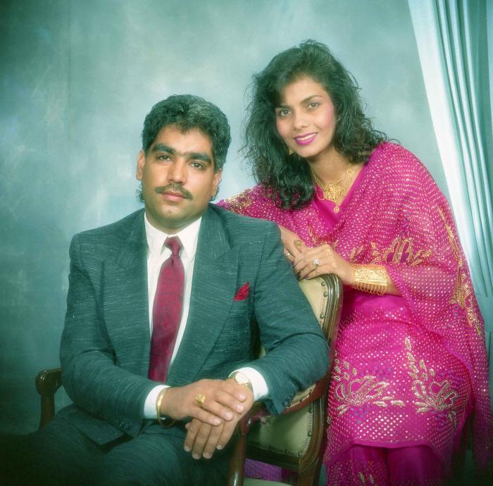 [Portrait of Gurpreet Cheema and unidentified woman]