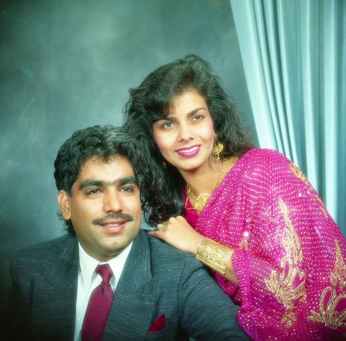 [Portrait of Gurpreet Cheema and unidentified woman]