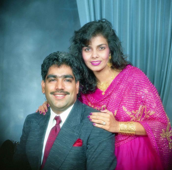 [Portrait of Gurpreet Cheema and unidentified woman]