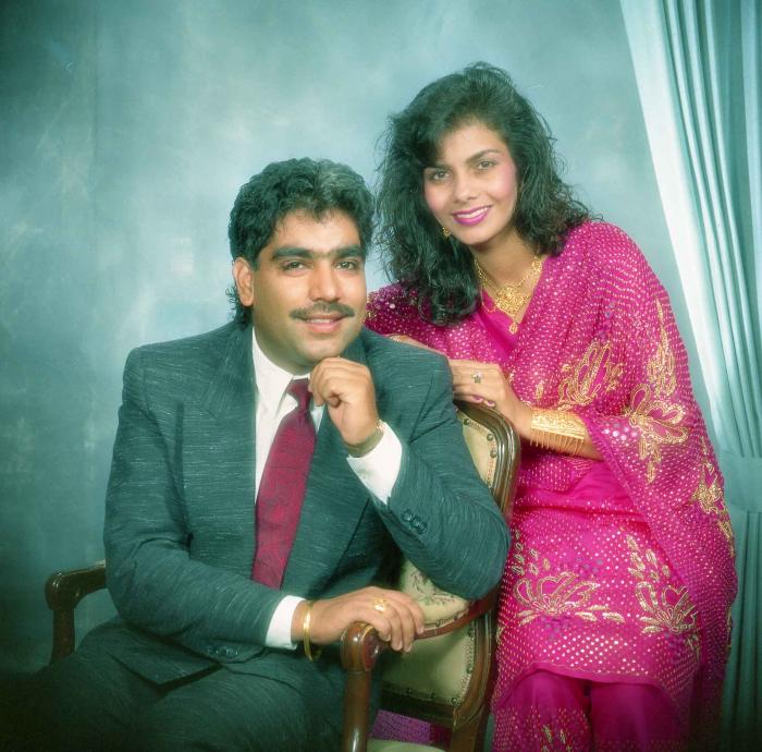 [Portrait of Gurpreet Cheema and unidentified woman]