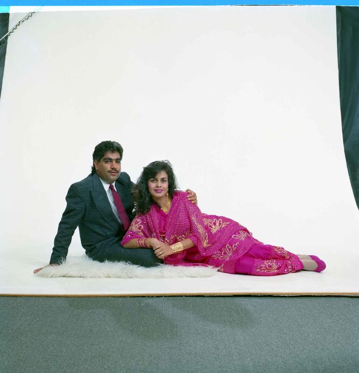[Portrait of Gurpreet Cheema and unidentified woman]