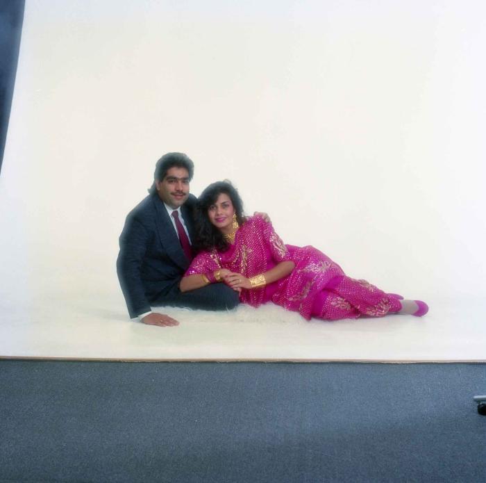 [Portrait of Gurpreet Cheema and unidentified woman]
