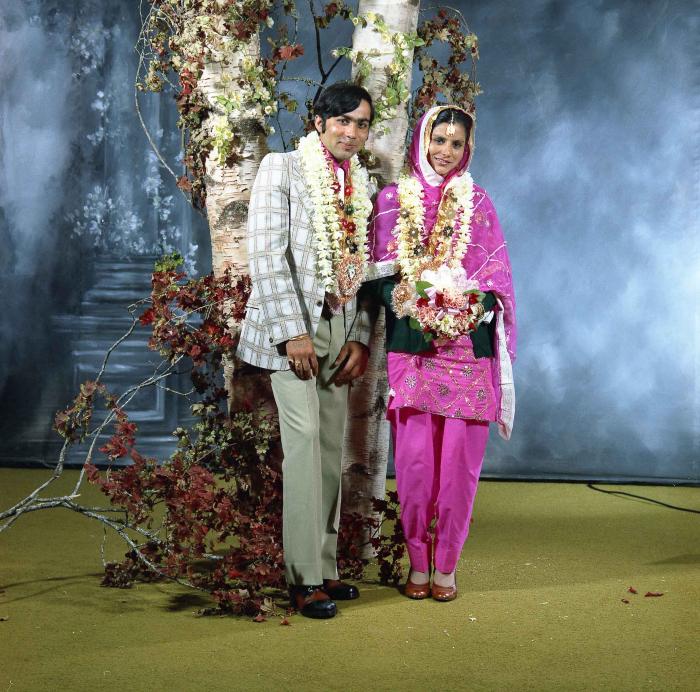 [Portrait of Kehar S. Cheema and unidentified bride]