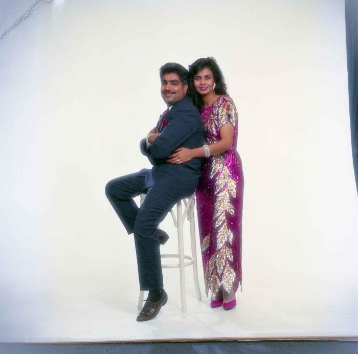 [Portrait of Gurpreet Cheema and unidentified woman]