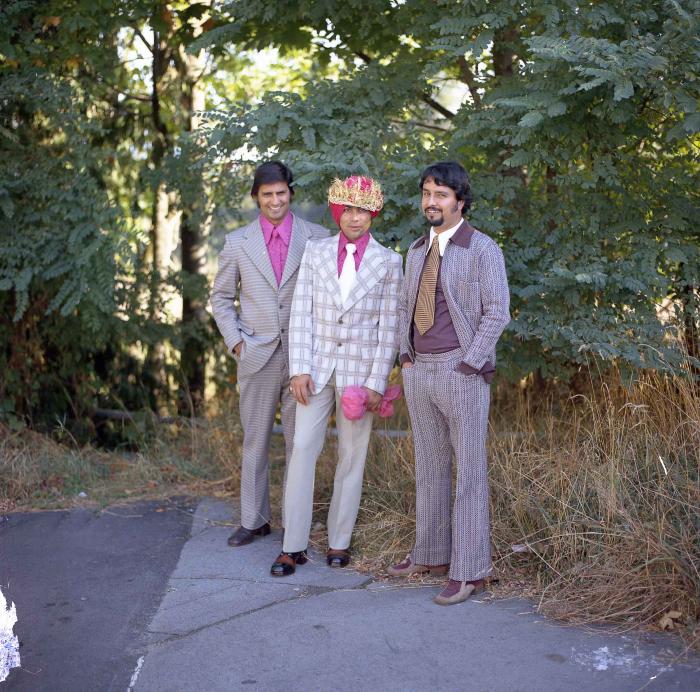 [Group photo of Kehar S. Cheema with friends]