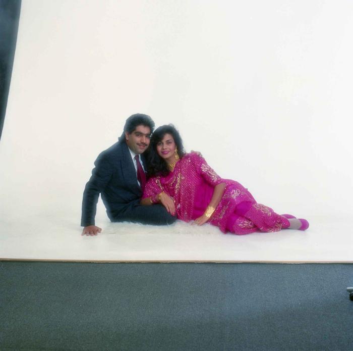 [Portrait of Gurpreet Cheema and unidentified woman]