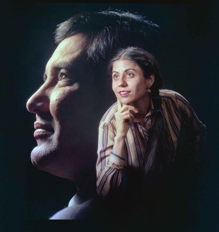 [Portrait of Rajinder Cheema and an unidentified man]