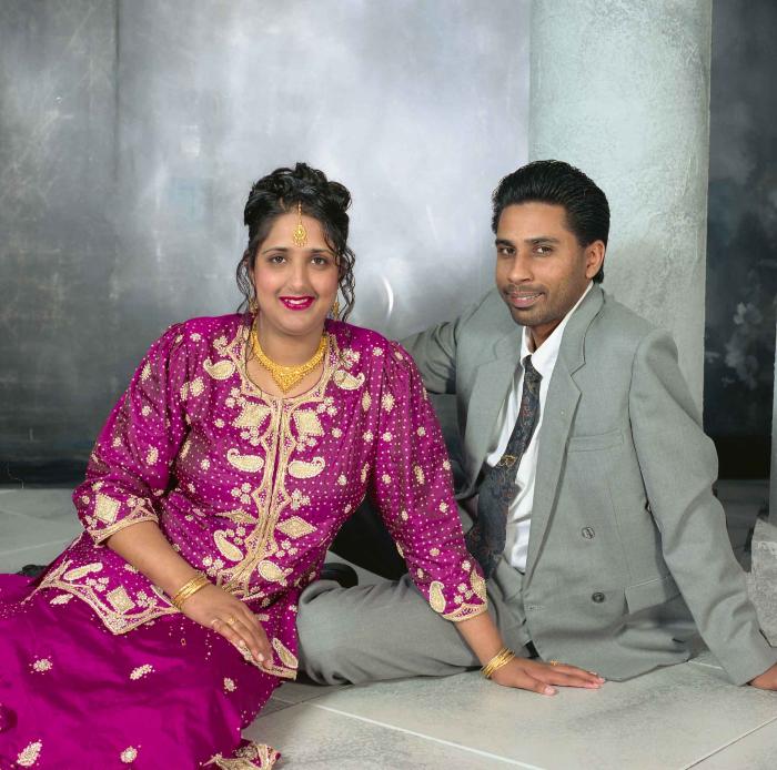 [Portrait of Gursharan and Amy Deol]