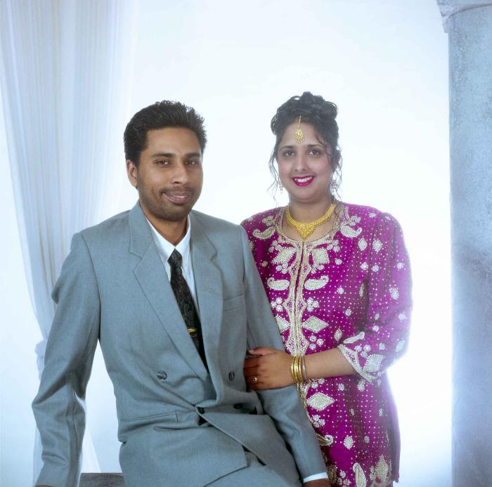 [Portrait of Gursharan and Amy Deol]