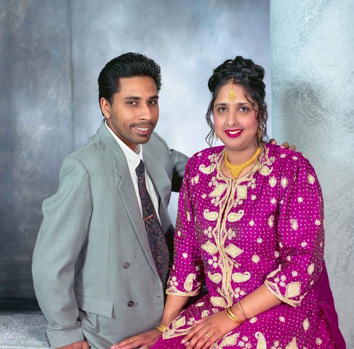 [Portrait of Gursharan and Amy Deol]