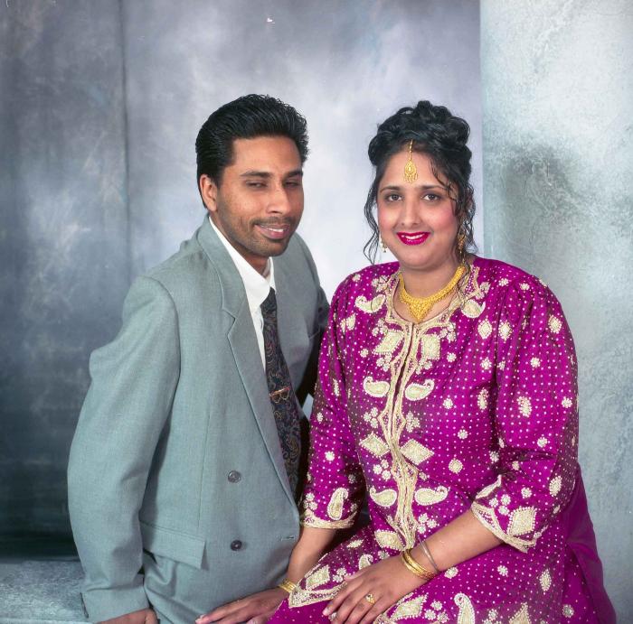 [Portrait of Gursharan and Amy Deol]