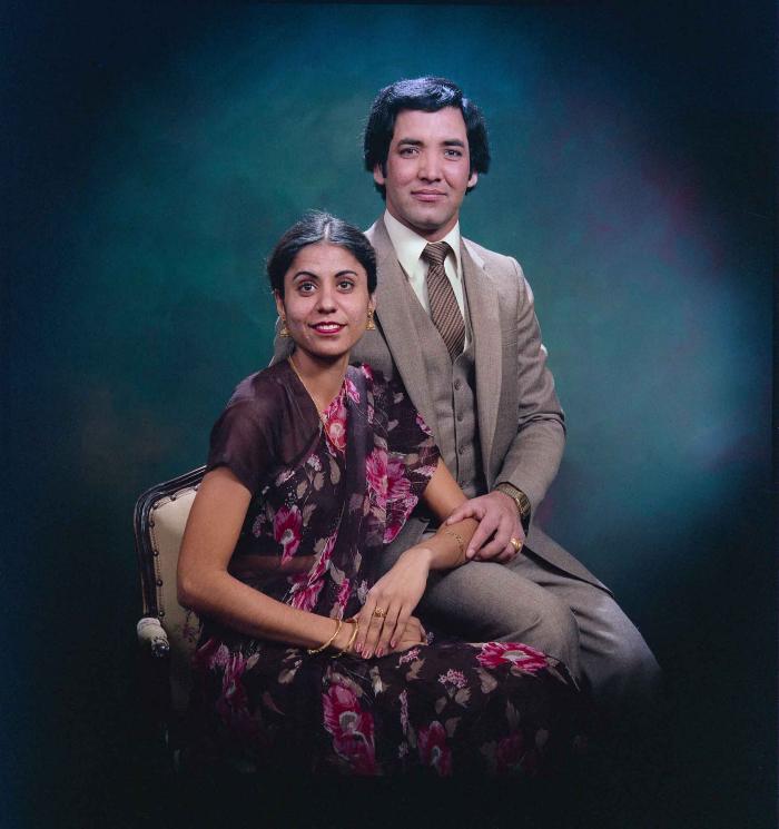 [Portrait of Rajinder Cheema and an unidentified man]