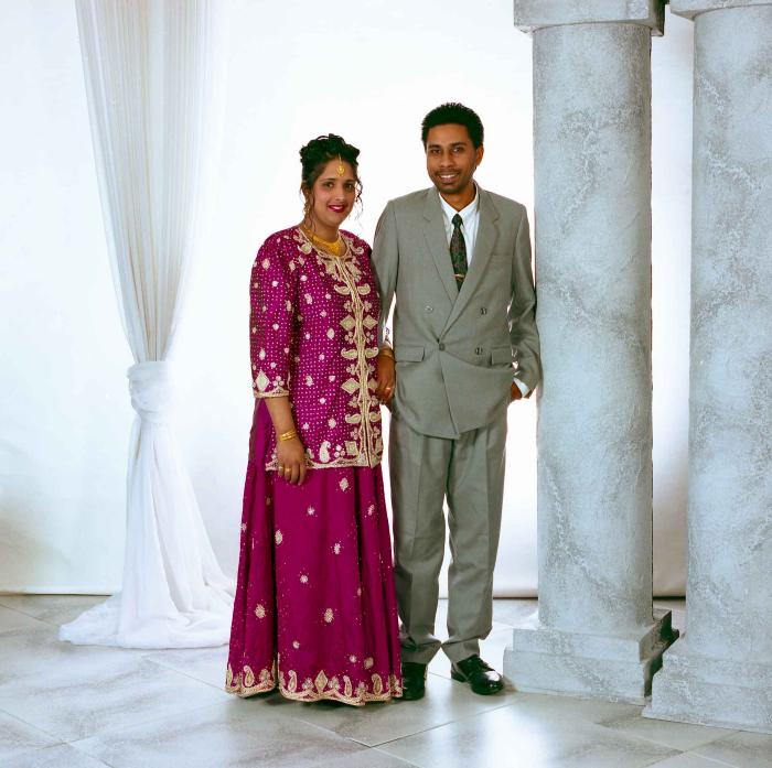 [Portrait of Gursharan and Amy Deol]