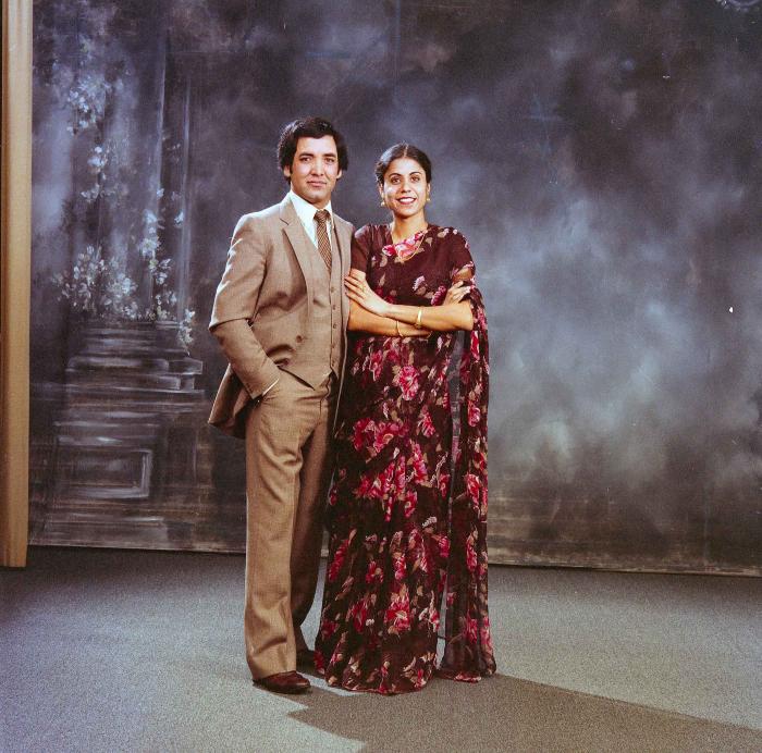 [Portrait of Rajinder Cheema and an unidentified man]