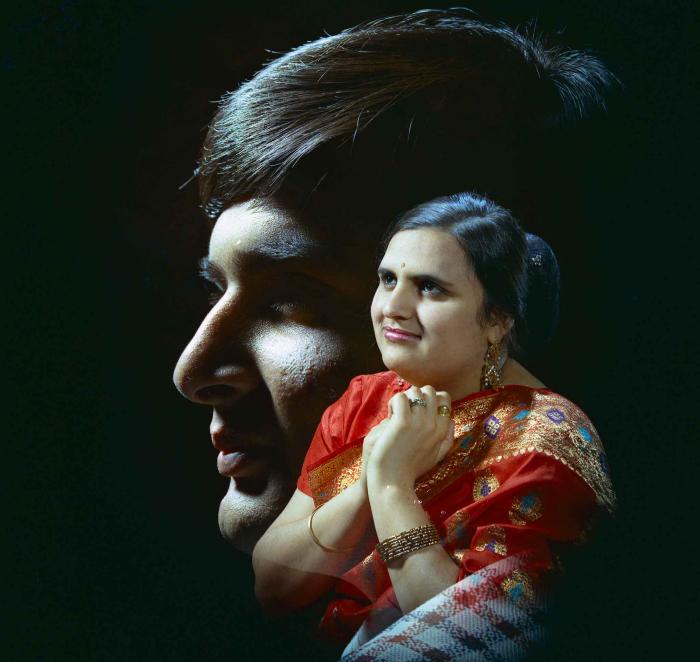 [Portrait of S. Dhaliwal with an unidentified woman]