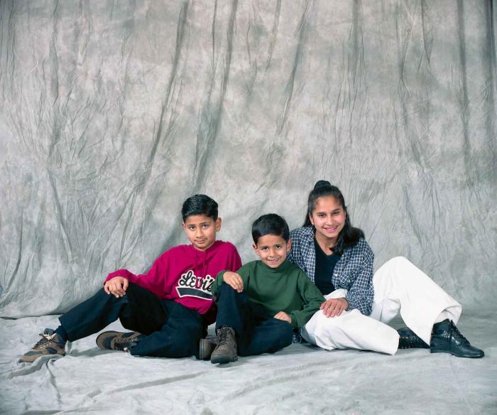 [Group photo of unidentified children]