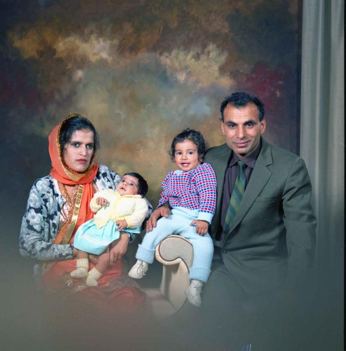 [Group photo of the N. S. Gill family]