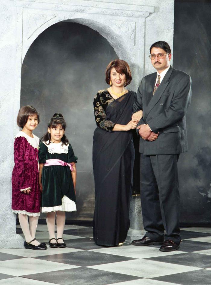 [Group photo of Gill and family]