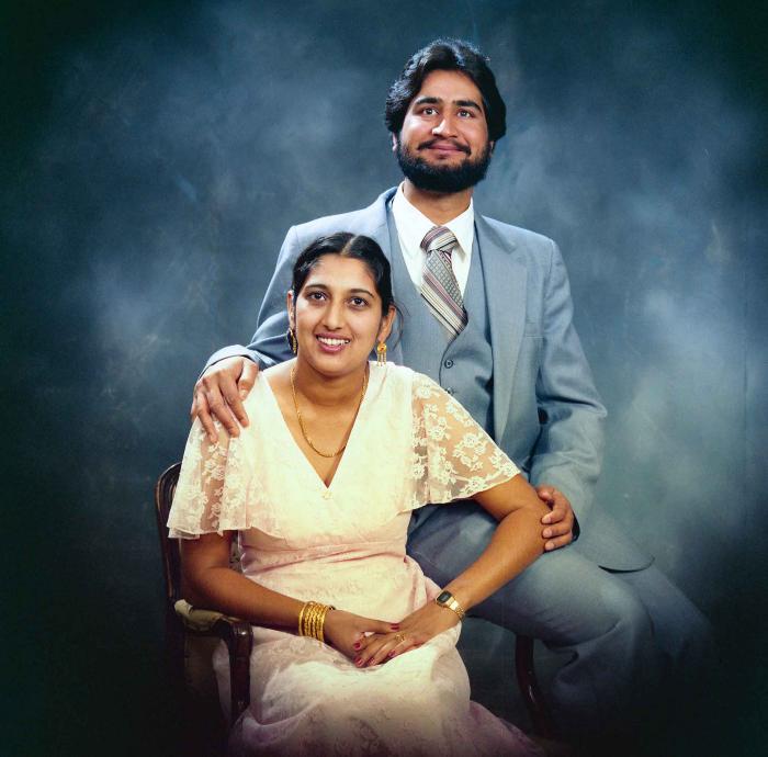 [Photo of Gurnail Brar's family members]