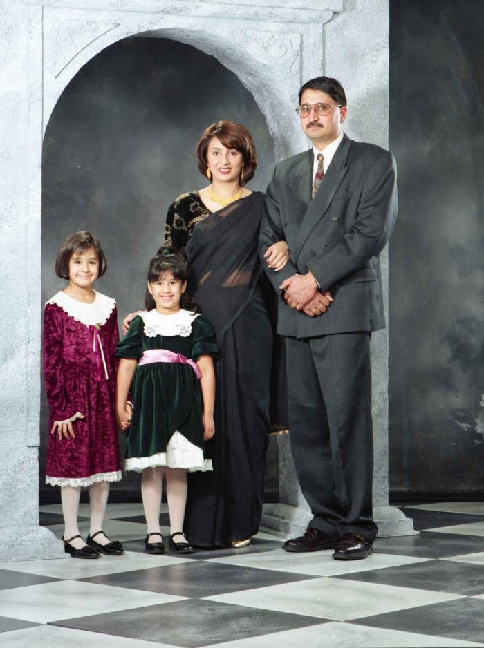 [Group photo of Gill and family]