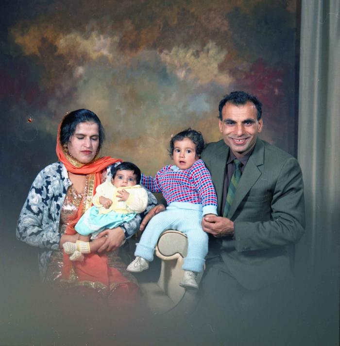 [Group photo of the N. S. Gill family]