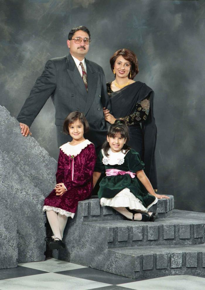 [Group photo of Gill and family]