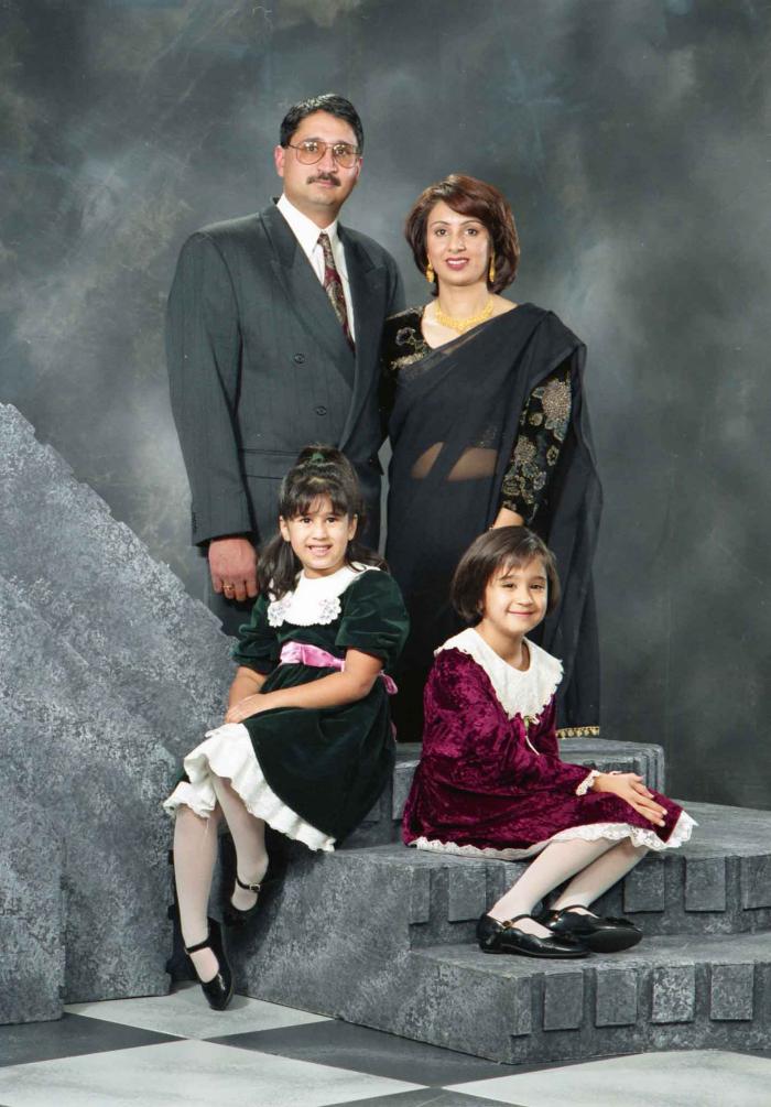 [Group photo of Gill and family]