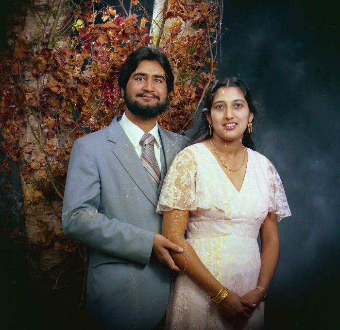 [Photo of Gurnail Brar's family members]