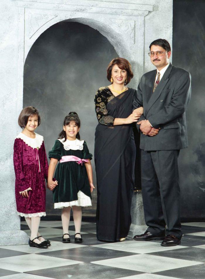 [Group photo of Gill and family]