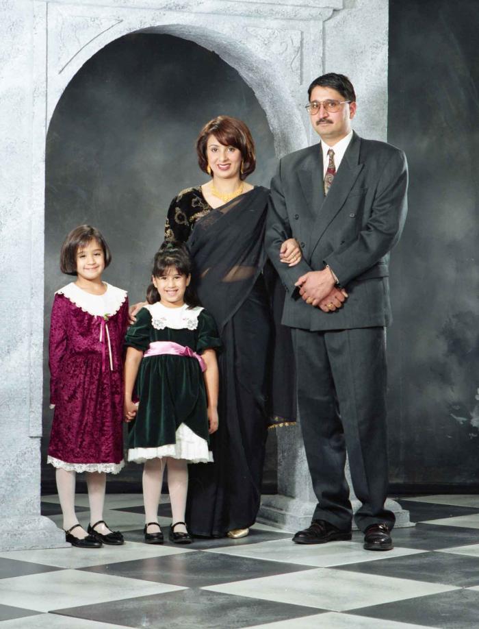 [Group photo of Gill and family]