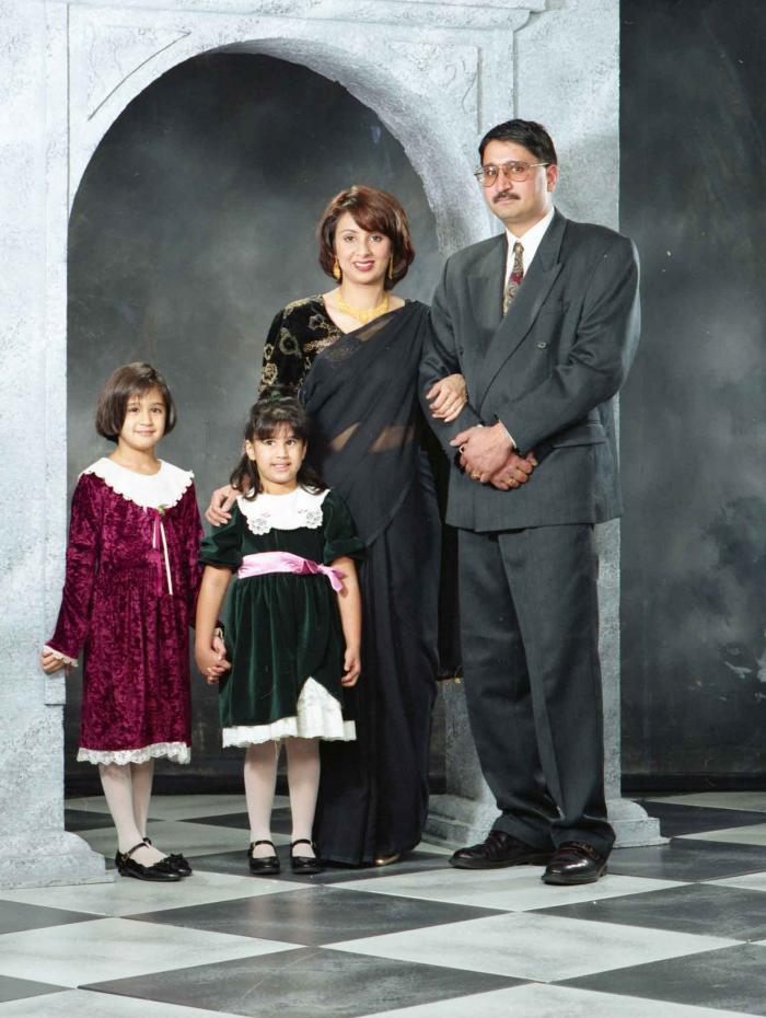 [Group photo of Gill and family]